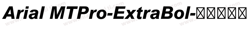Arial MTPro-ExtraBol字体转换